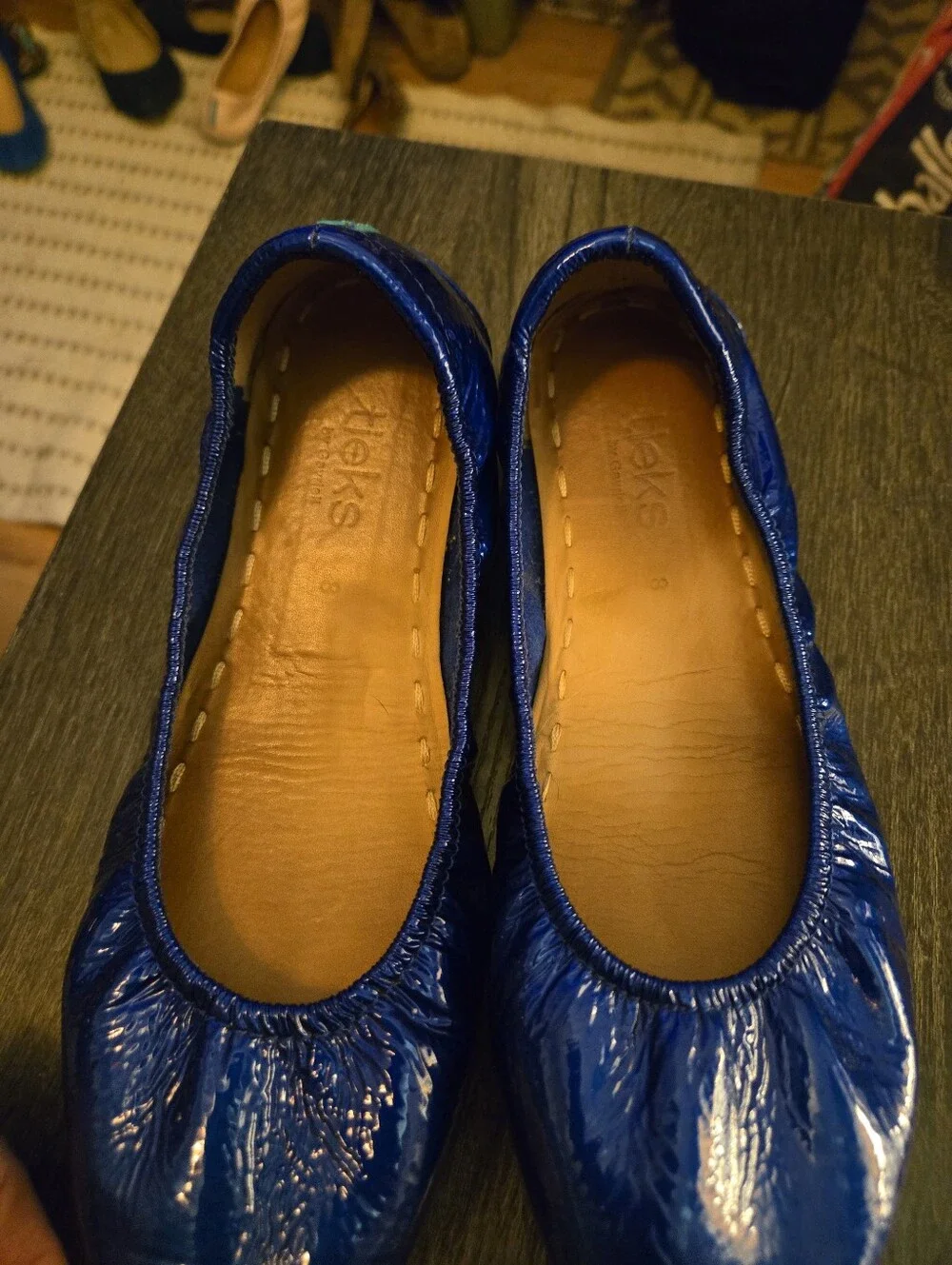 Tieks Sapphire Patent Leather Size 8